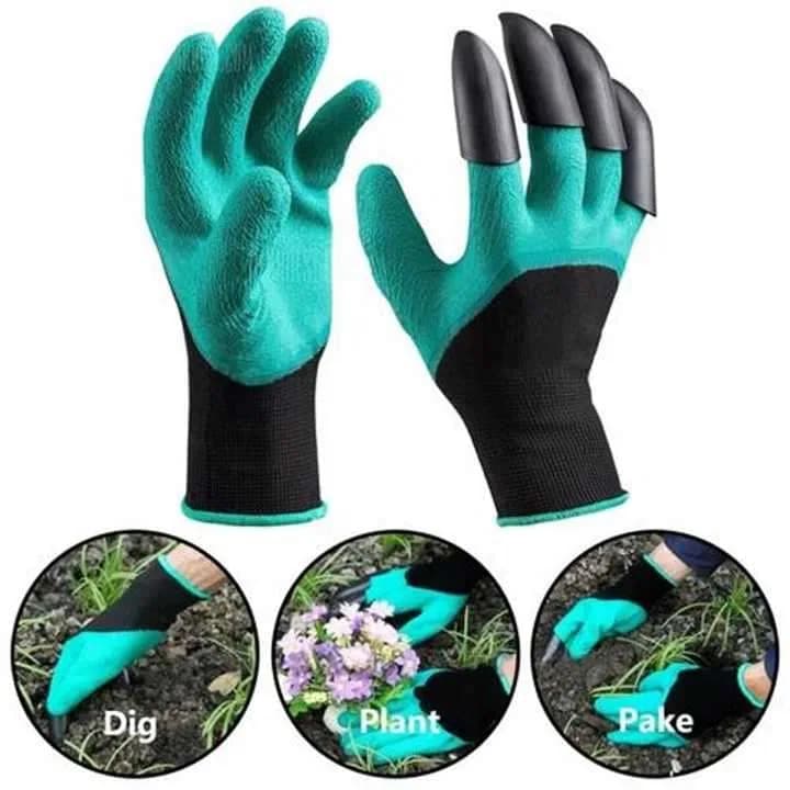 Gardening Gloves with Claws, Puncture Resistant, Waterproof Safe Garden Gloves for Digging, Pruning & Planting | Gardening Tools 1 Pairs thumbnail 2