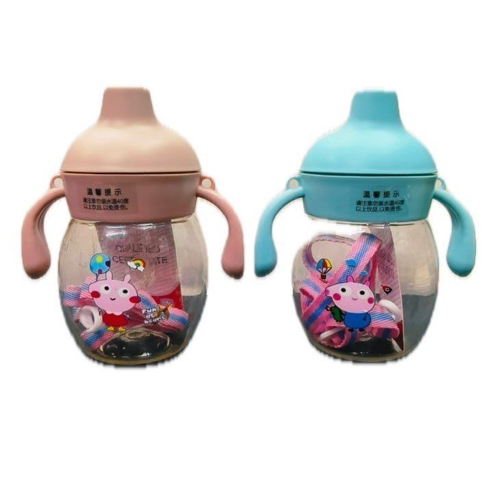 Double Handle Baby Water Bottle 280ml – Kids Mum Pot Training Cup for Toddlers thumbnail 2