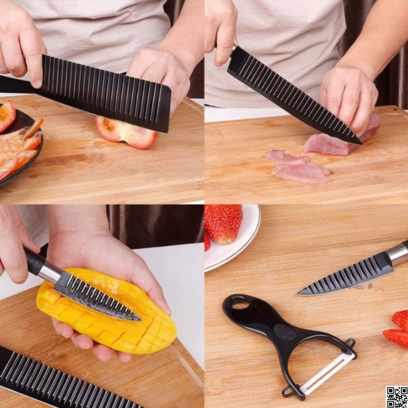 Zepter Professional Knife Set – 6 Pcs Kitchen Knife Set with Peeler & Scissor thumbnail 5