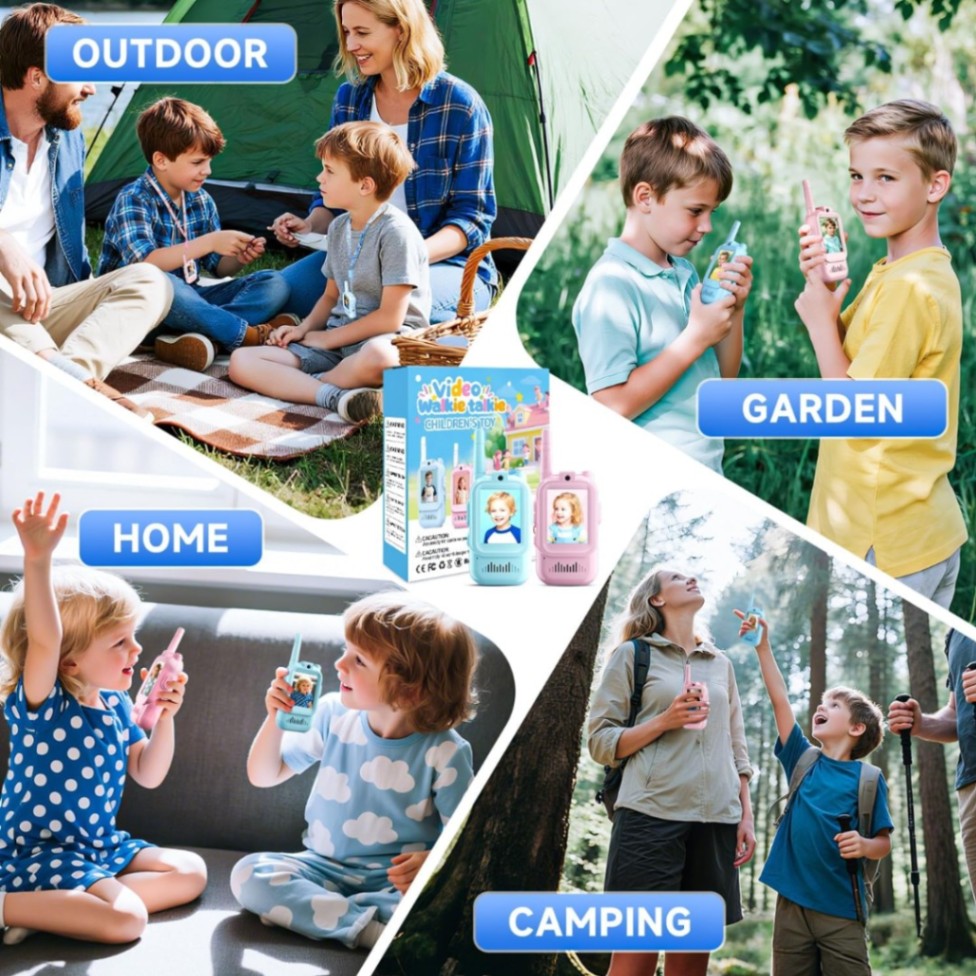 Kids Video Walkie Talkies (2 Pack) - Rechargeable Long Range Video Call Toy for Boys & Girls thumbnail 5