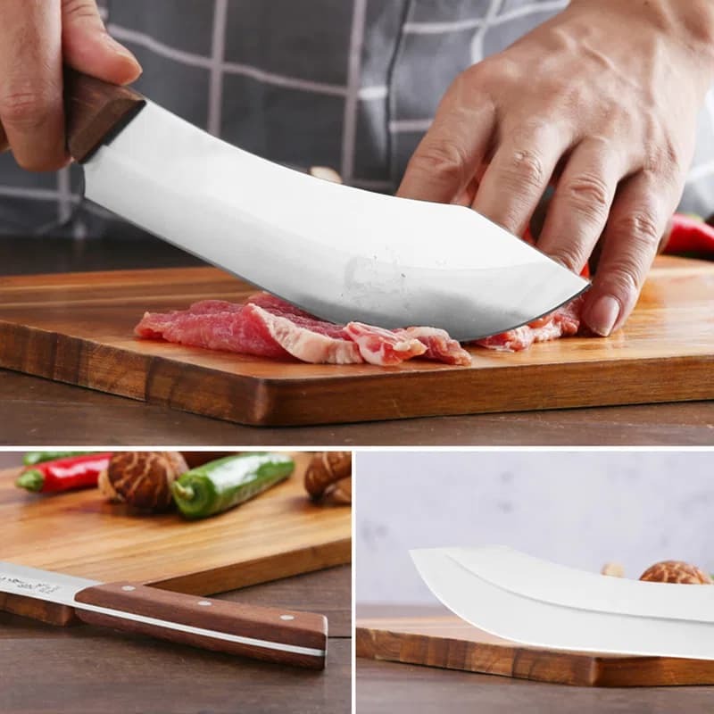 7 inch Stylish Sinbad kitchen knife, Stainless Steel Wooden Handle Kitchen Knife thumbnail 3