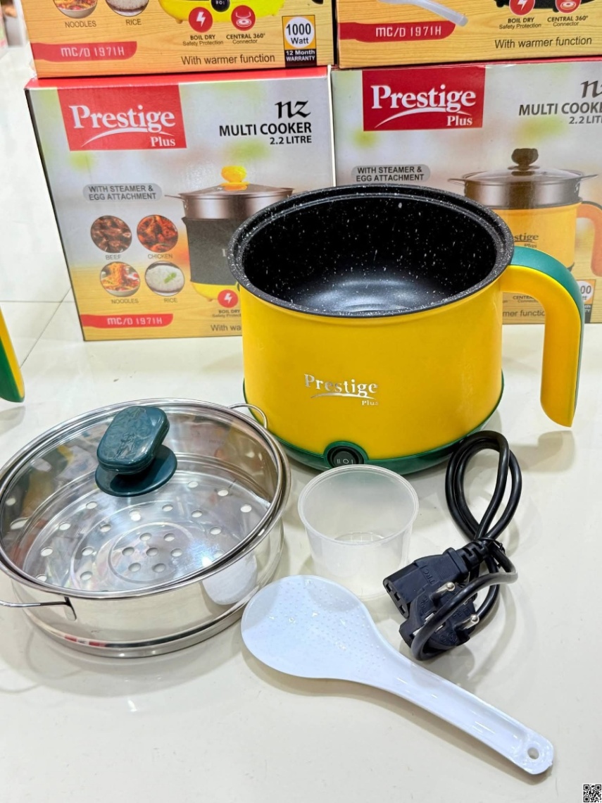 Prestige Plus Multi Cooker 2.2L – Electric Multi Functional Cooking Pot thumbnail 2