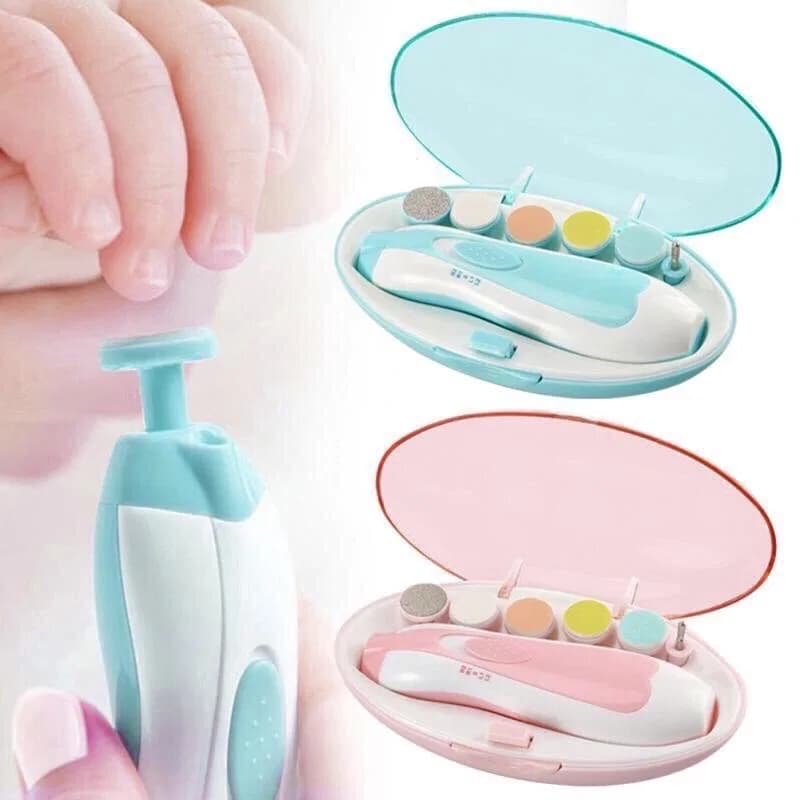 Electric Baby Nail Trimmer with 6 Grinding Heads – Safe Painless Newborn Nail Filer Manicure & Pedicure Kit thumbnail 6