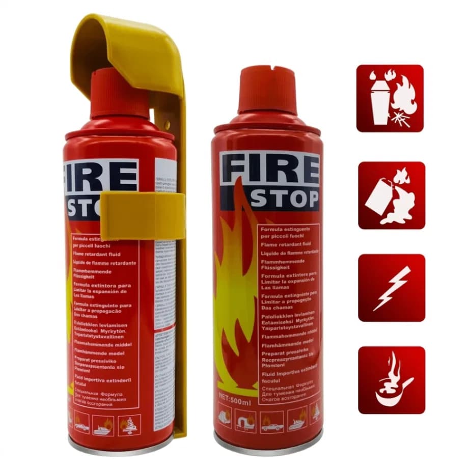 500ml Fire Stop Foam, Portable Fire Extinguisher Spray for Home, Office, Car, truck, ship, boat. thumbnail 3