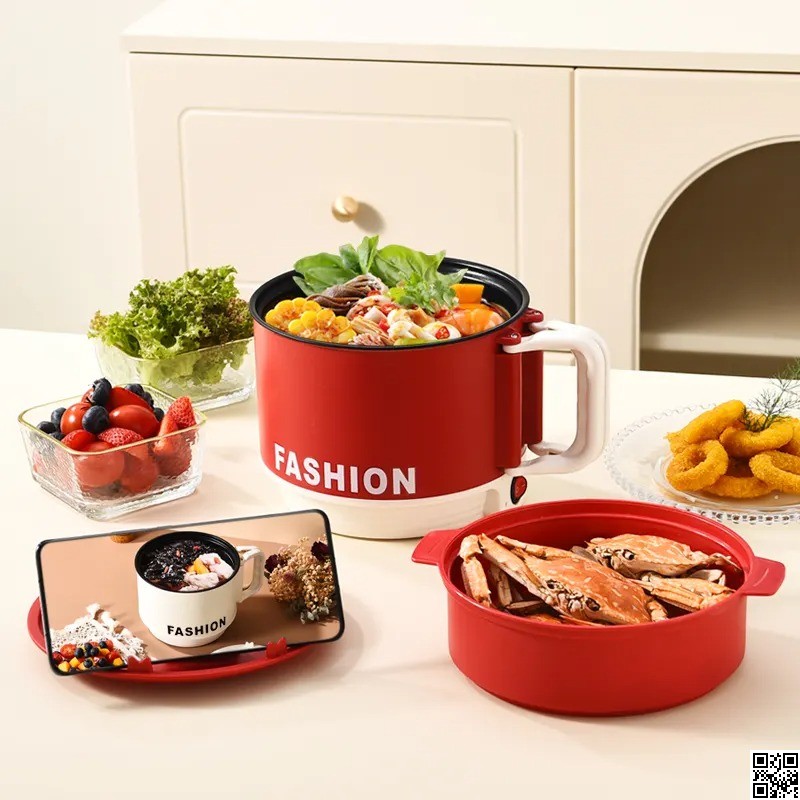Electric Cooking Pot 1.6L – Mini Multi Functional Cooker thumbnail 4