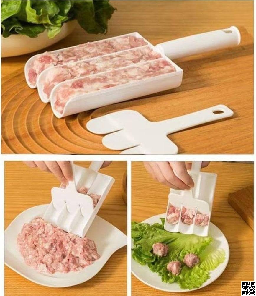 Creative Kitchen Triple Meatball Maker – Non-Stick Meatball Scoop & Ball Shaper Tool thumbnail 7