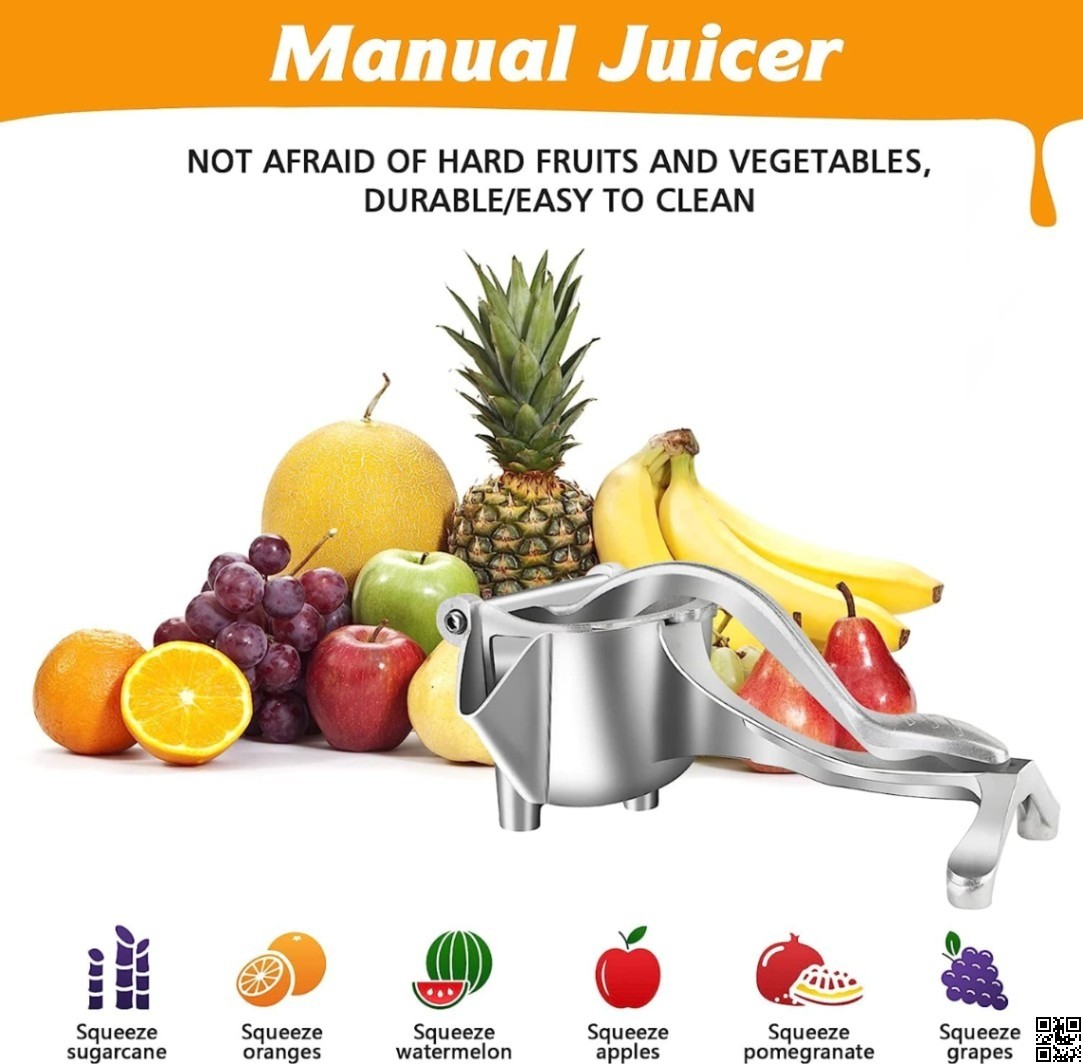 Aluminium Fruit Press Manual Hand Juicer – Heavy Duty Manual Juice Extractor