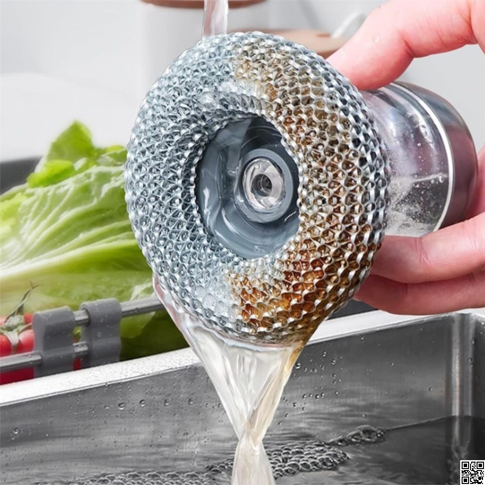 2 in 1 Soap Dispensing Palm Dish Cleaning Brush thumbnail 7