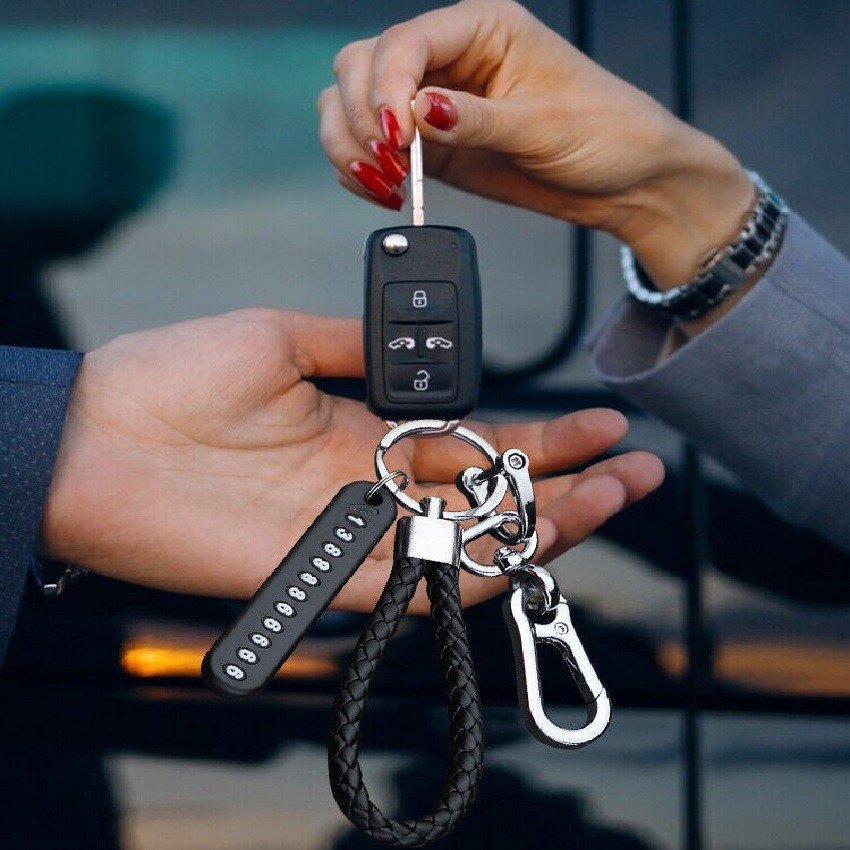 Anti Lost Phone Number Keychain Plate Pendant Keyring with Mobile Number Tag for Car Bike Keys Stainless Steel Anti Rust Key Chain Bangladesh thumbnail 3