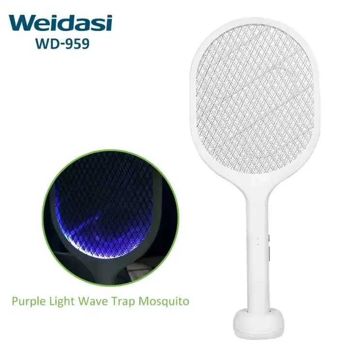WEIDASI WD-959 Rechargeable Mosquito Swatter Racket, Rechargeable Mosquito Killer Bat thumbnail 2