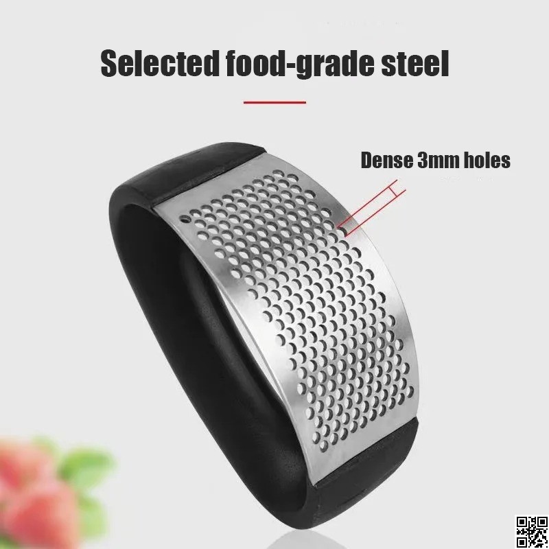 Garlic Press Chopper and Mincer – Stainless Steel Garlic Crusher & Ginger Squeezer thumbnail 3