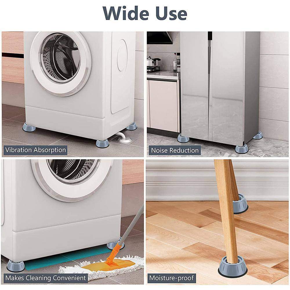 4Pcs Washing Machine Anti-Vibration Pads – Shock Proof Feet Mats thumbnail 6