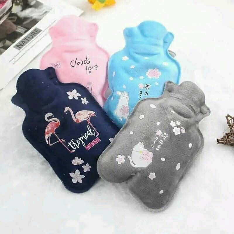 Velvet Mini Hot Water Heater Bag Pain Relief Hot Water Bag PVC Heating Pad for Body Pain thumbnail 5