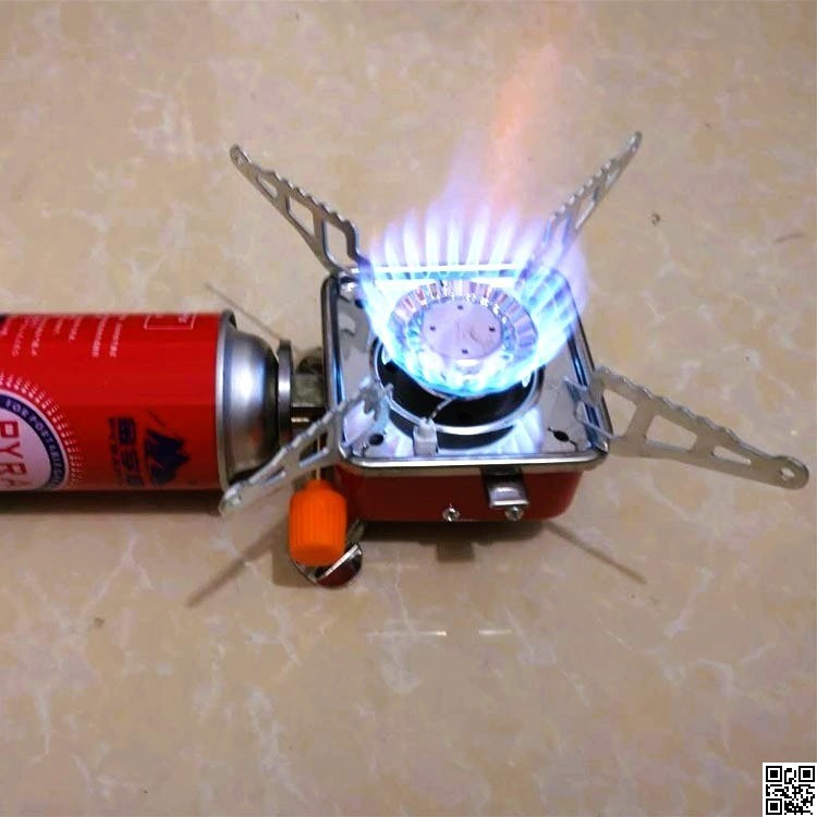Mini Gas Stove and Gas Cylinder Combo – Portable Camping Butane Gas Stove Set thumbnail 3