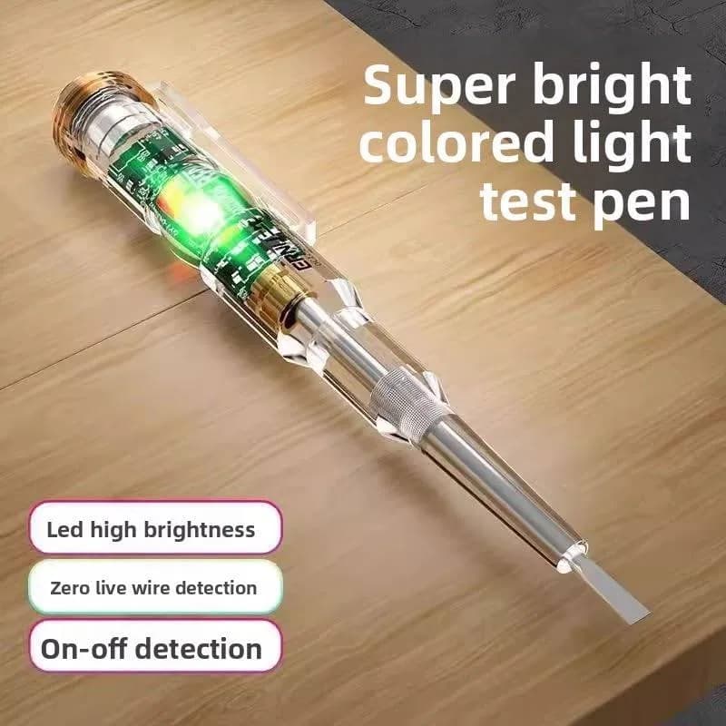 Check Current Pen 70-250V AC Voltage Non-Contact Power Detector Pen Line Fault Plug Tester Electrical Circuit for Wiring Issues LED Indicator Built Screwdriver for Professionals & Home User thumbnail 5
