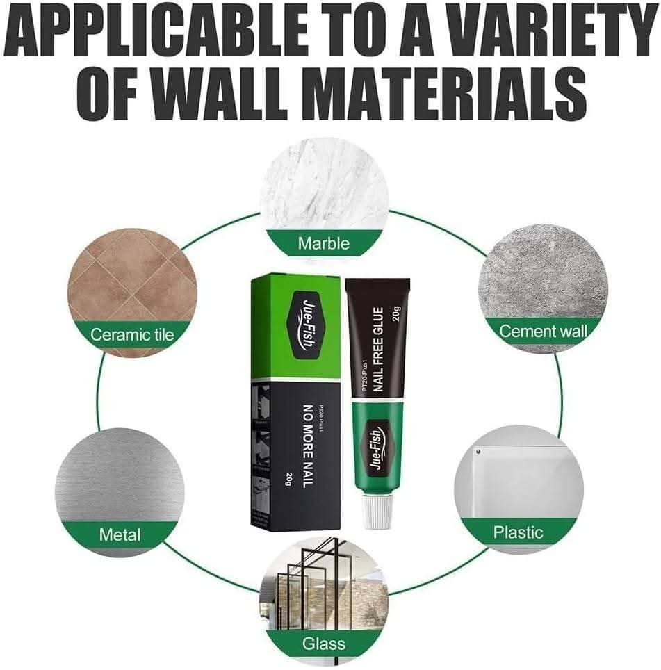 All-Purpose Glue, Nail-Free Glue Adhesive Sealant, Quick-Drying Waterproof Invisible Strong Adhesive Glue thumbnail 3