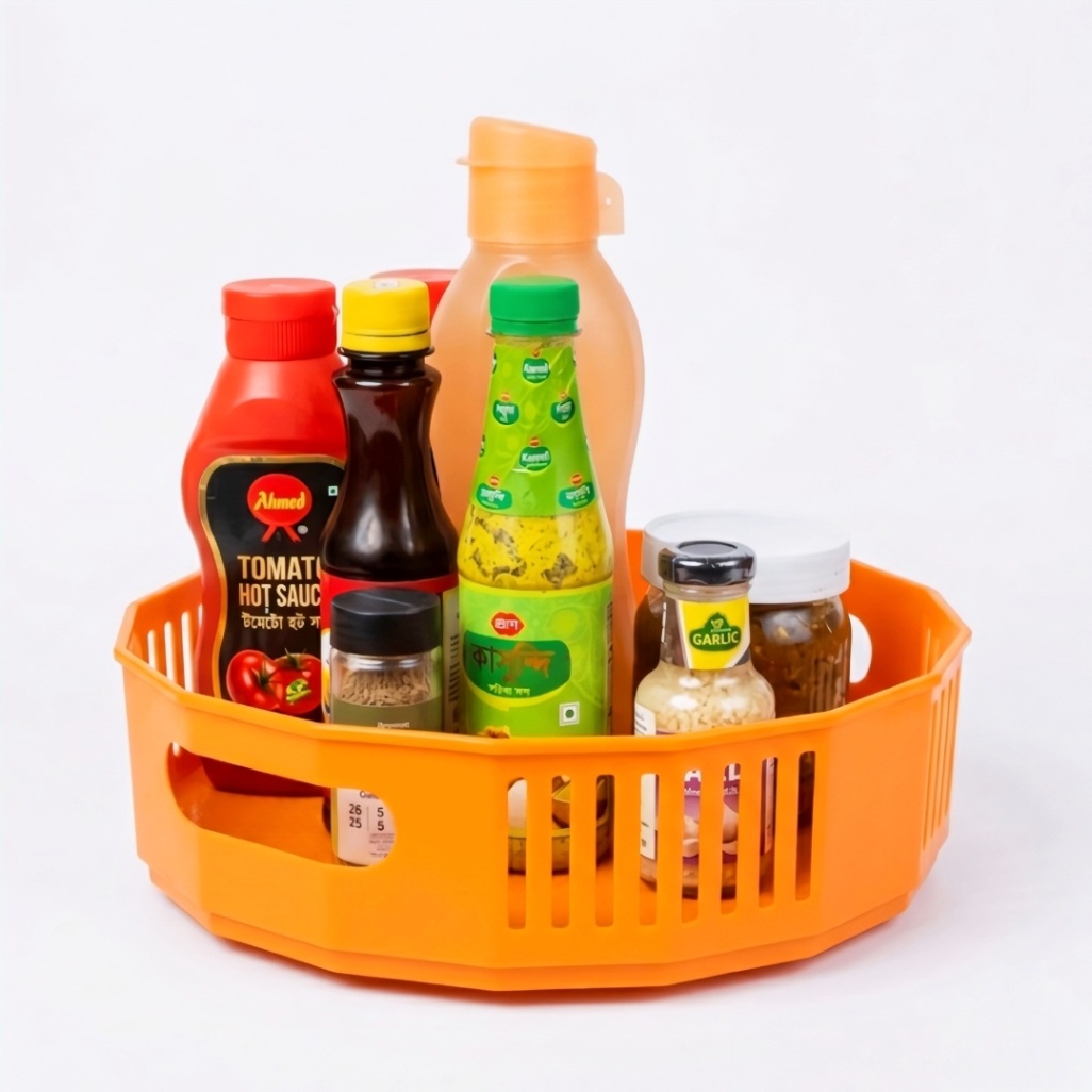 Multi-Purpose 360° Rotating Organizer Tray for Kitchen & Dining (Lazy Susan) thumbnail 3