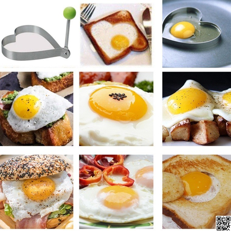 5Pcs Fried Egg Apparatus – Stainless Steel Omelet Mold Breakfast Maker thumbnail 4