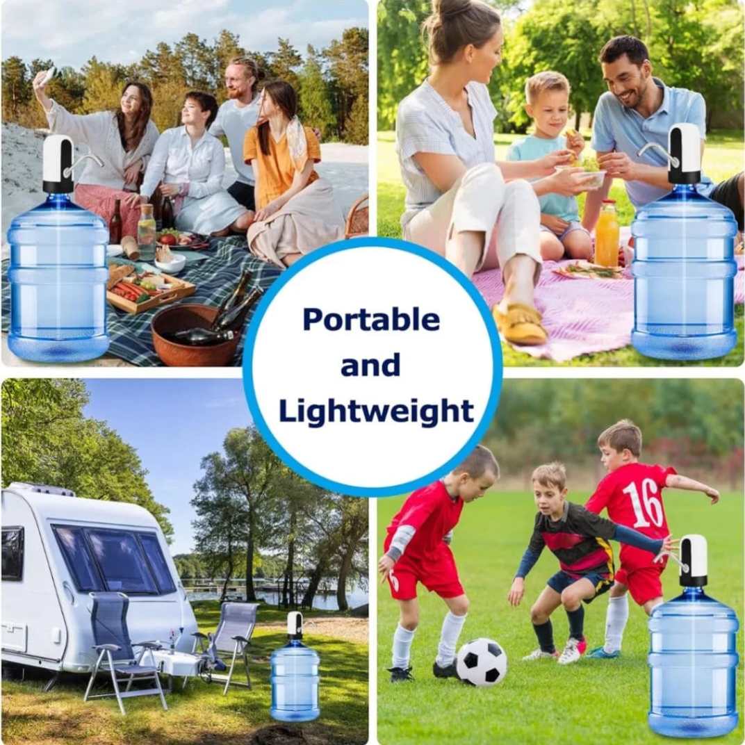 Automatic Water Dispenser with Switch & USB Charging – Electric Water Pump thumbnail 7