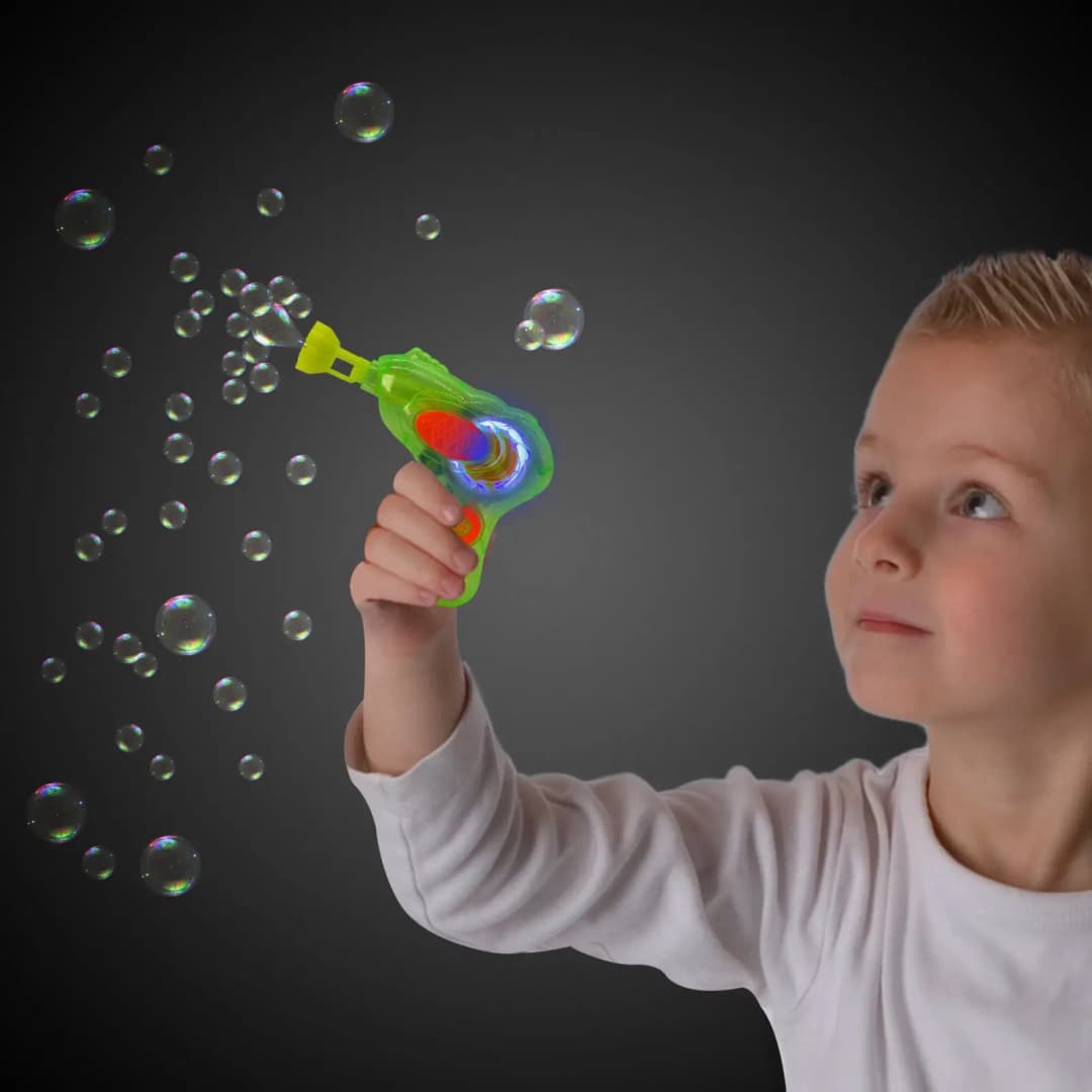 LED light bubble spray machine shooter gun dolphin with bubble liquid free children's fun toy thumbnail 5