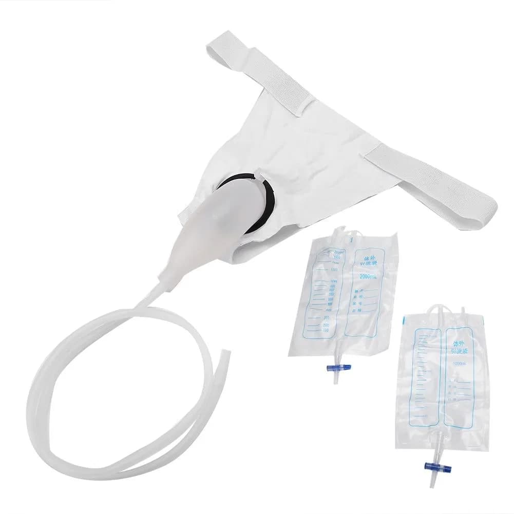 Urine Collection Bag, Portable Reusable Medical Incontinence Bag - Collecting Bag for Men and Women with Catheter Bag and Urinal thumbnail 2