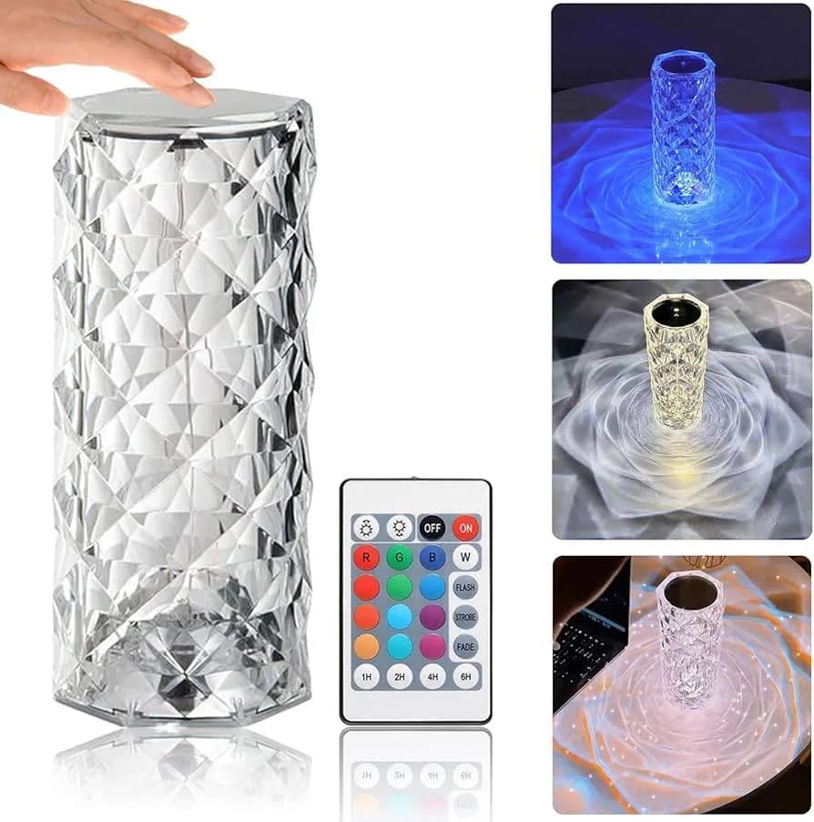 Led Crystal Diamond Table Lamps thumbnail 2