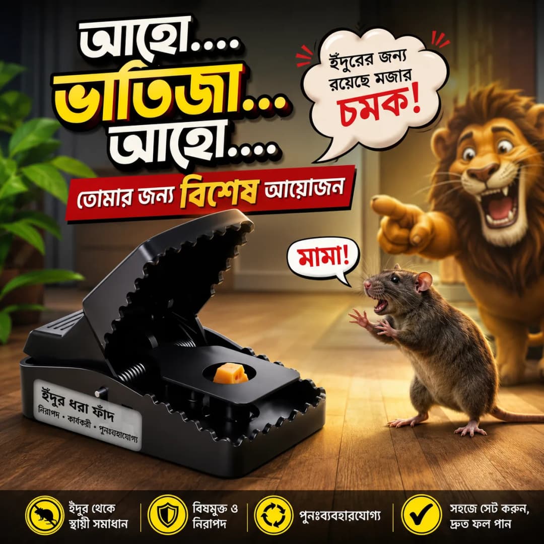 Mouse killer trap, Rat trap (Big Size) Best Plastic Mouse Killer Machine, Mouse Catcher thumbnail 6