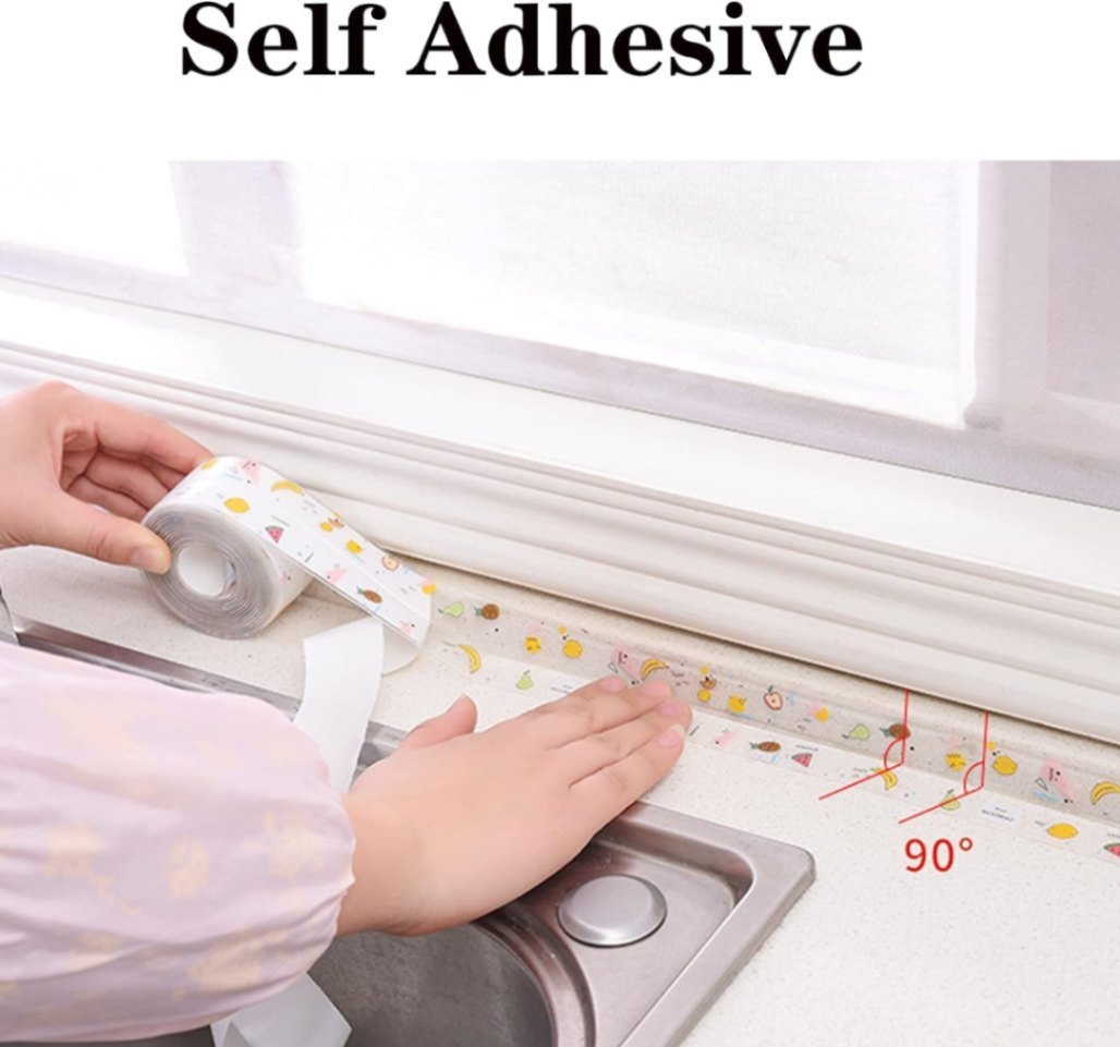 Waterproof Corner Caulking Sealing Tape - Self-Adhesive PVC Caulk Strip for Kitchen & Bathroom thumbnail 4