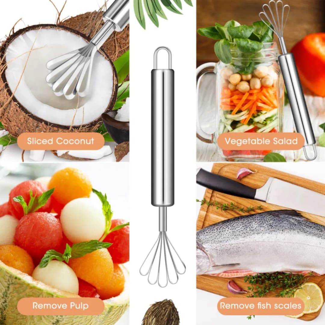 Stainless Steel Coconut Scraper – Manual Coconut Grater & Shredder thumbnail 5