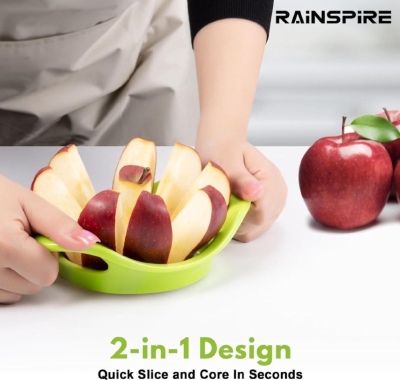 Apple Cutter Slicer – 8-Slice Corer Tool, Stainless Steel Fruit Slicer