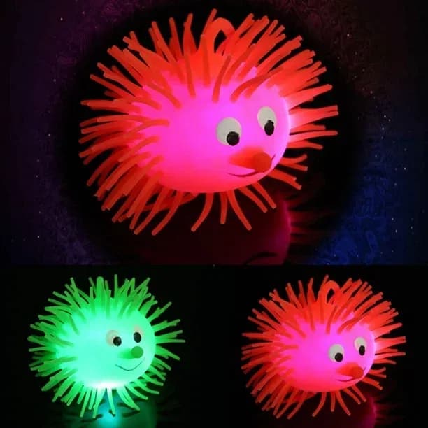 LED Puffer Balls Toy, Glowing Puffer Balls with Hanging Loop Flashing Puffer Light thumbnail 3