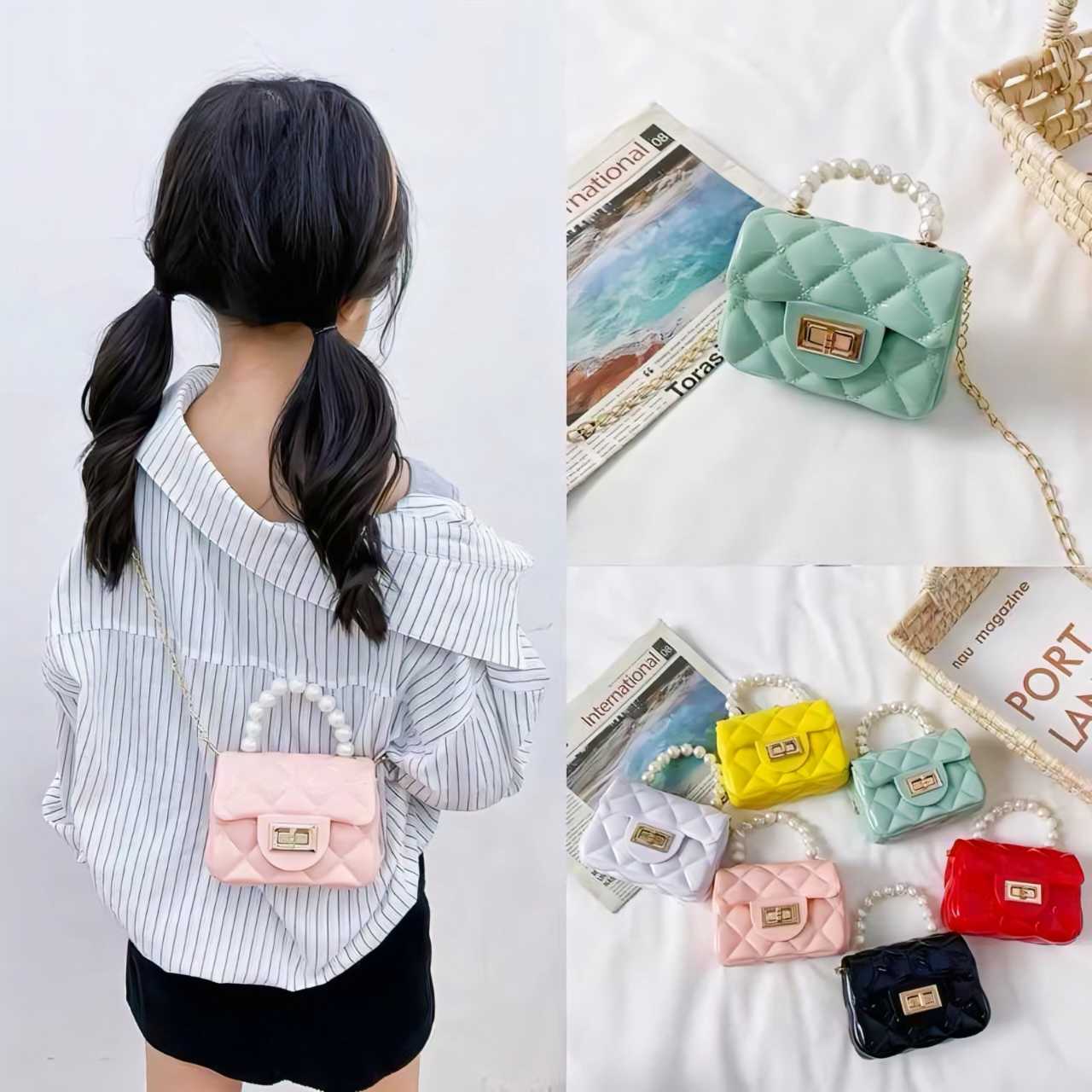 Mini Jelly Bag, Baby Pearl Handbag, Cute Mini Crossbody Baby Jelly Bag