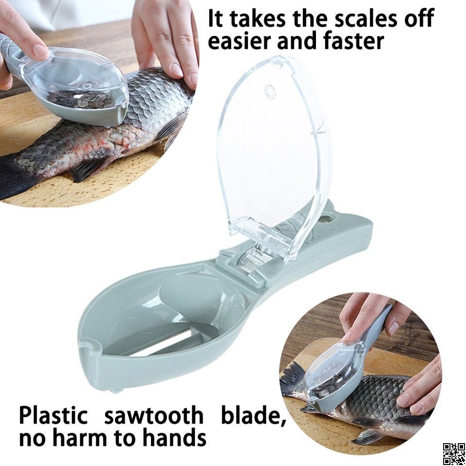 Plastic Fish Scales Remover – Fast & Safe Fish Skin Descaler with Cap thumbnail 6
