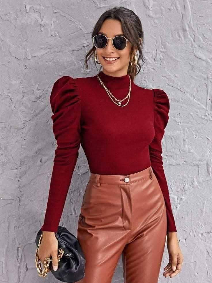 Crop Top Full Sleeve Blouse for Women | Stylish & Comfortable Saree Blouse thumbnail 8