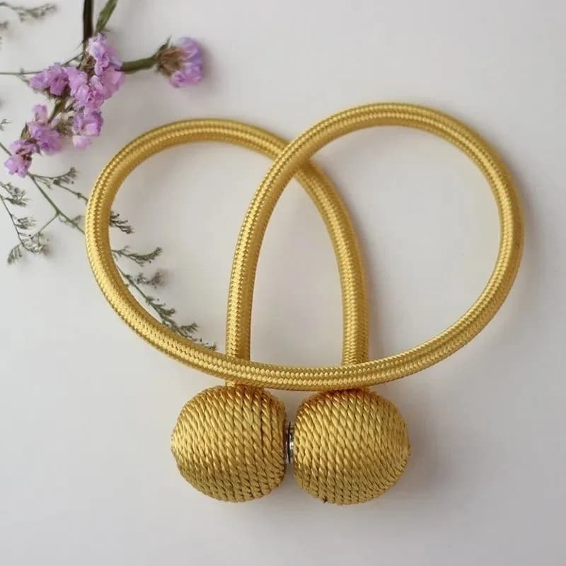 Magnetic Curtain Buckle, Modern Curtain Holder, Multicolor Decoration, Living Room Accessories - 1 Pair thumbnail 4