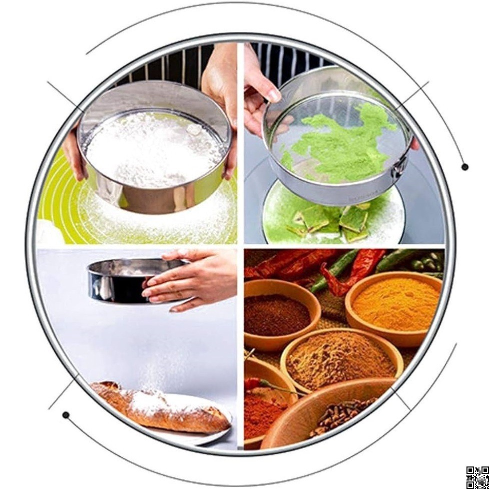 Round Strainer Set 6pcs – Stainless Steel Mesh Kitchen Strainer Set thumbnail 3