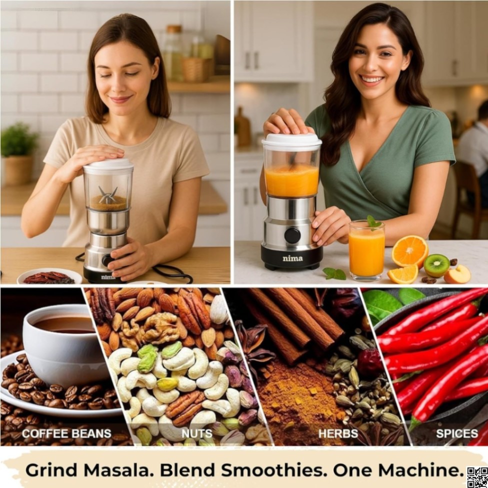 Nima 2 in 1 Electric Spice Grinder and Blender 1500W thumbnail 4