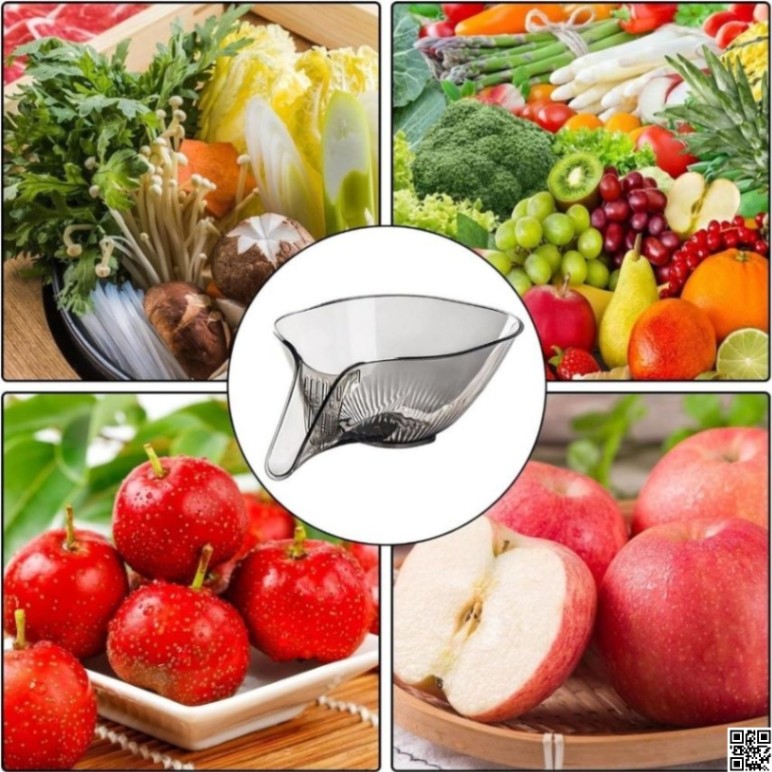 Kitchen Drain Basket – Multi-Purpose Vegetable & Fruit Washing Colander thumbnail 3