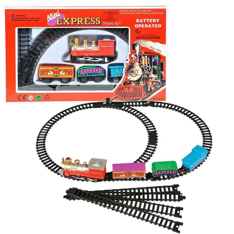 Mini Express Battery-Operated Train Set for Kids