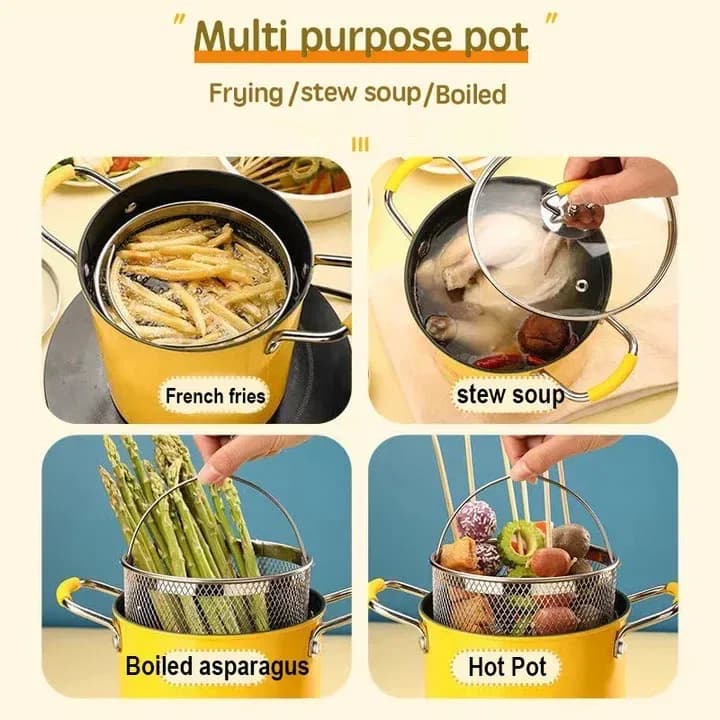 2L Stainless Steel Deep Fryer Pot 🍟🍗✨ thumbnail 2