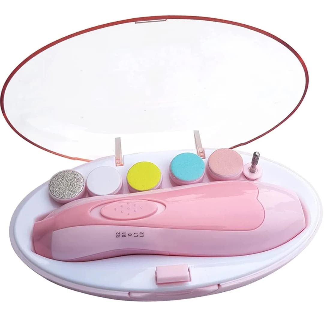 Electric Baby Nail Trimmer with 6 Grinding Heads – Safe Painless Newborn Nail Filer Manicure & Pedicure Kit thumbnail 7