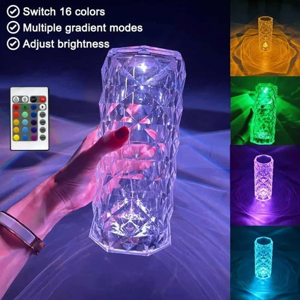 Led Crystal Diamond Table Lamps thumbnail 4