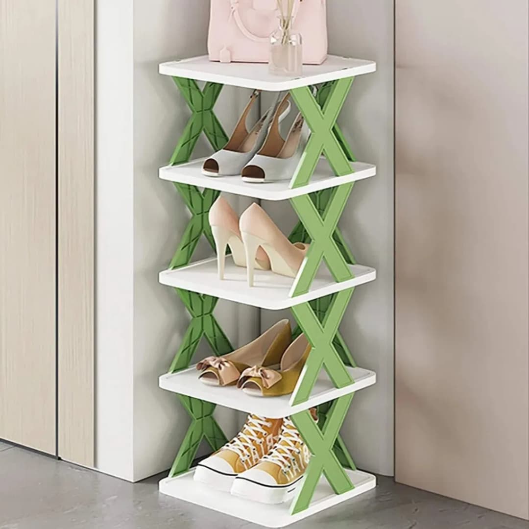 5 Layer Foldable Shoe Rack Organizer, Smart Foldable Shoe Rack thumbnail 5