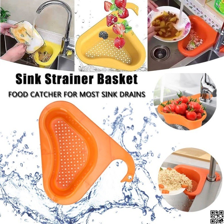 Swan Shape Sink Drain Basket – Multifunction Kitchen Sink Hanging Strainer thumbnail 2