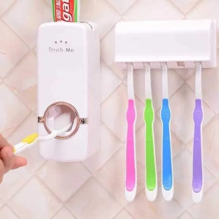 Automatic Toothpaste Dispenser With Toothbrush Holder thumbnail 6