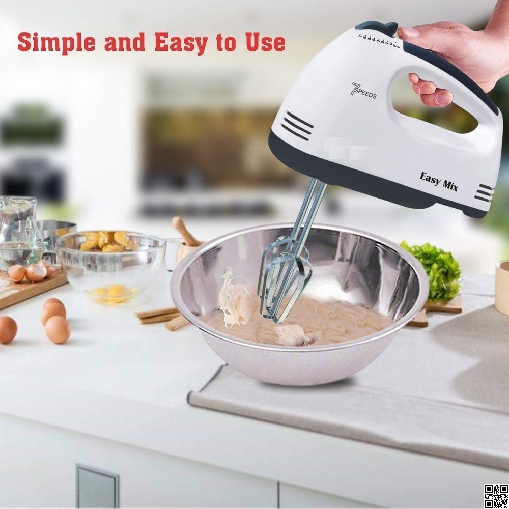 Super Hand Mixer & Egg Beater – 7 Speed Electric Cake & Cream Mixer thumbnail 4