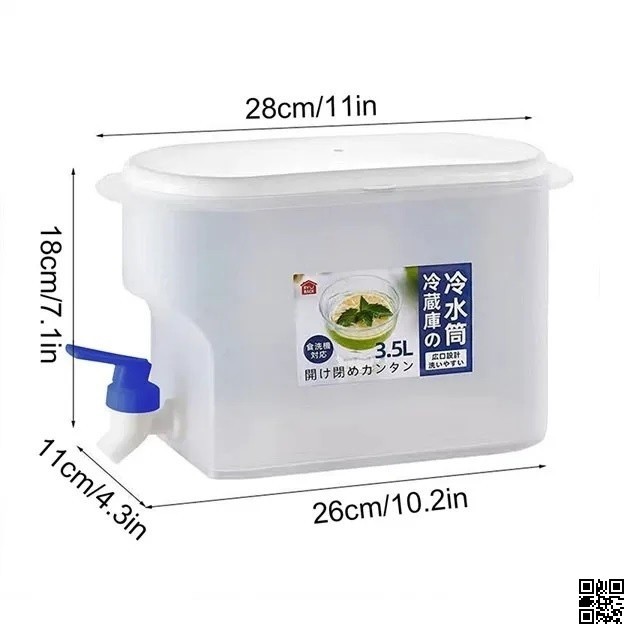 Juice Jar 3.5L – Transparent Juice Dispenser with Tap thumbnail 2
