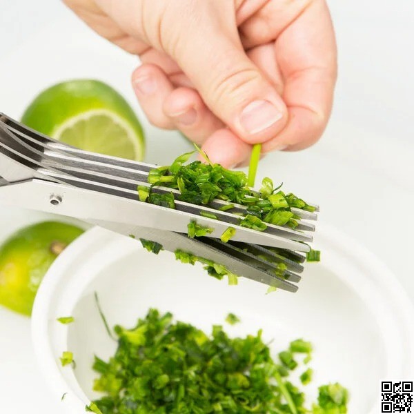 Herb Scissor 5 Blades – Multi Blade Kitchen Herb Cutter thumbnail 4