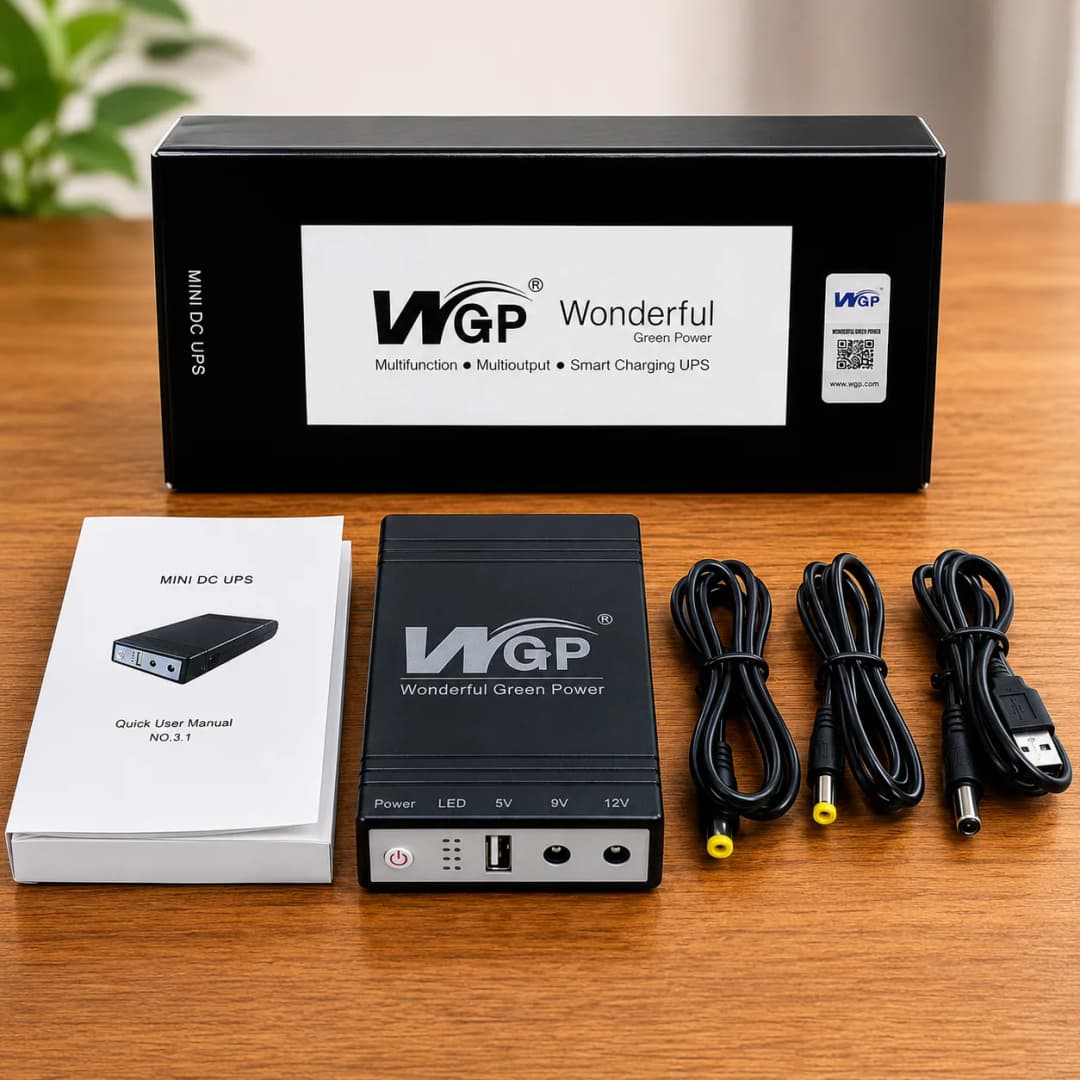 WGP Mini UPS DC UPS for Router, Onu, CC Camera 5V 9V 12V Output thumbnail 2