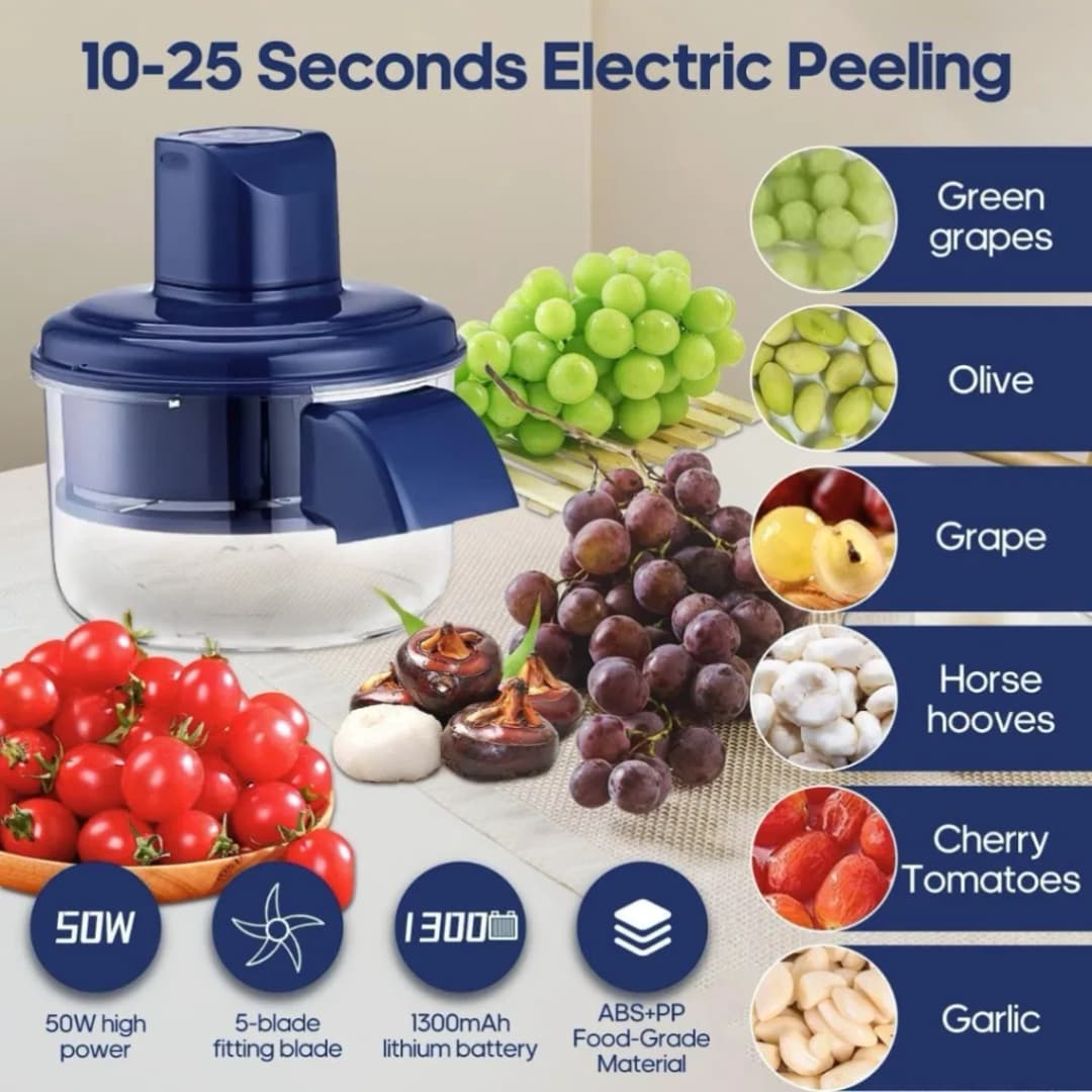 Electric Automatic Fruit & Vegetable Peeler 🍎🥕✨ thumbnail 3